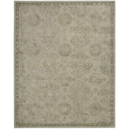 NOURISON Regal Area Rug Collection Grey 7 Ft 9 In. X 9 Ft 9 In. Rectangle 99446098979